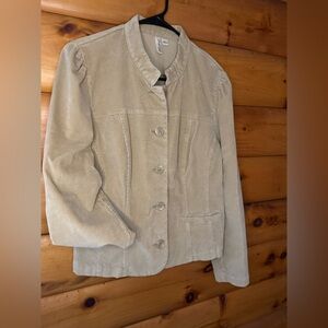 St. John's Bay Stretch Light Tan Corduroy Blazer